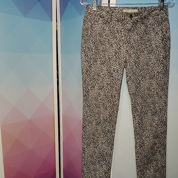 Zara Basics 1975 Denim Animal Print Jeans/Pants - Picture 2 of 9